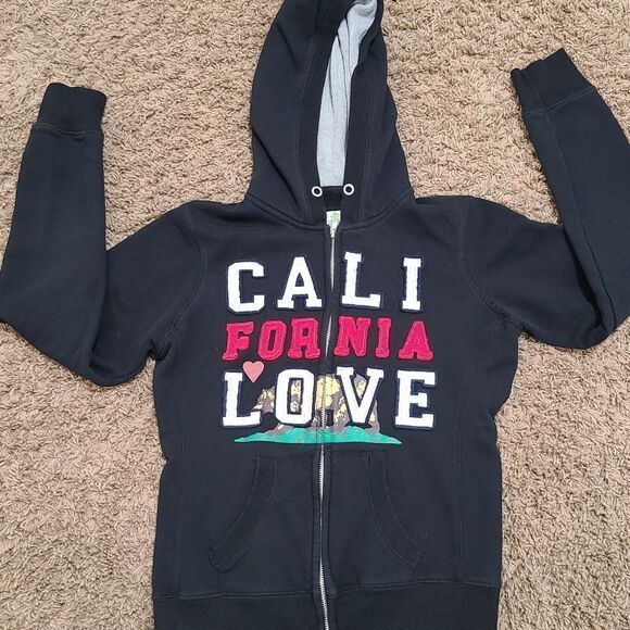 Green Sleeved hooded sweater jacket - Picture 2 of 8